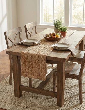 1' 2 x 6' 1 Handmade Braided Jute Table Runner Rug