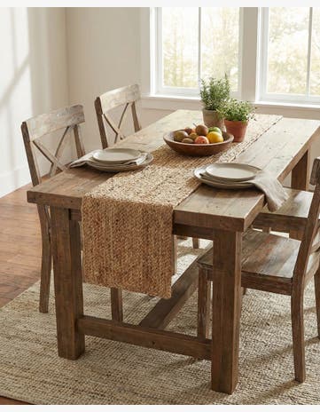 1' 2 x 6' 1 Handmade Braided Jute Table Runner Rug