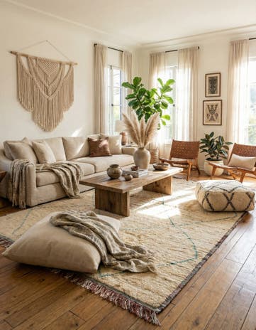 10' x 14' 2 Hand Knotted Moroccan Wool Rug