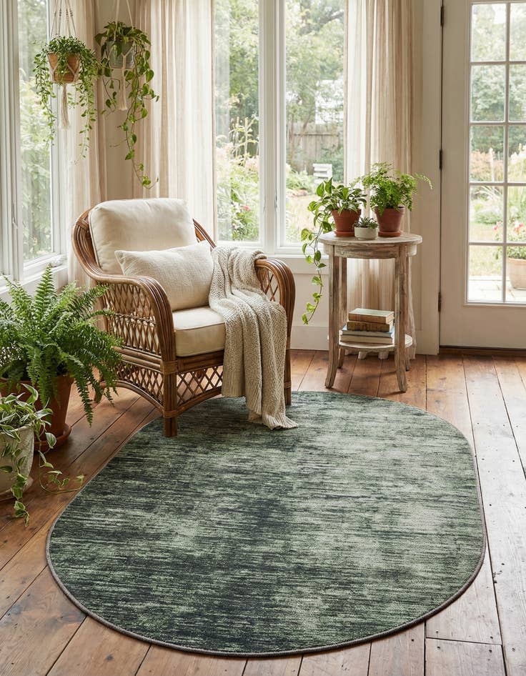 Detail image of  3' 6 x 5' 6 Asha Oval Rug