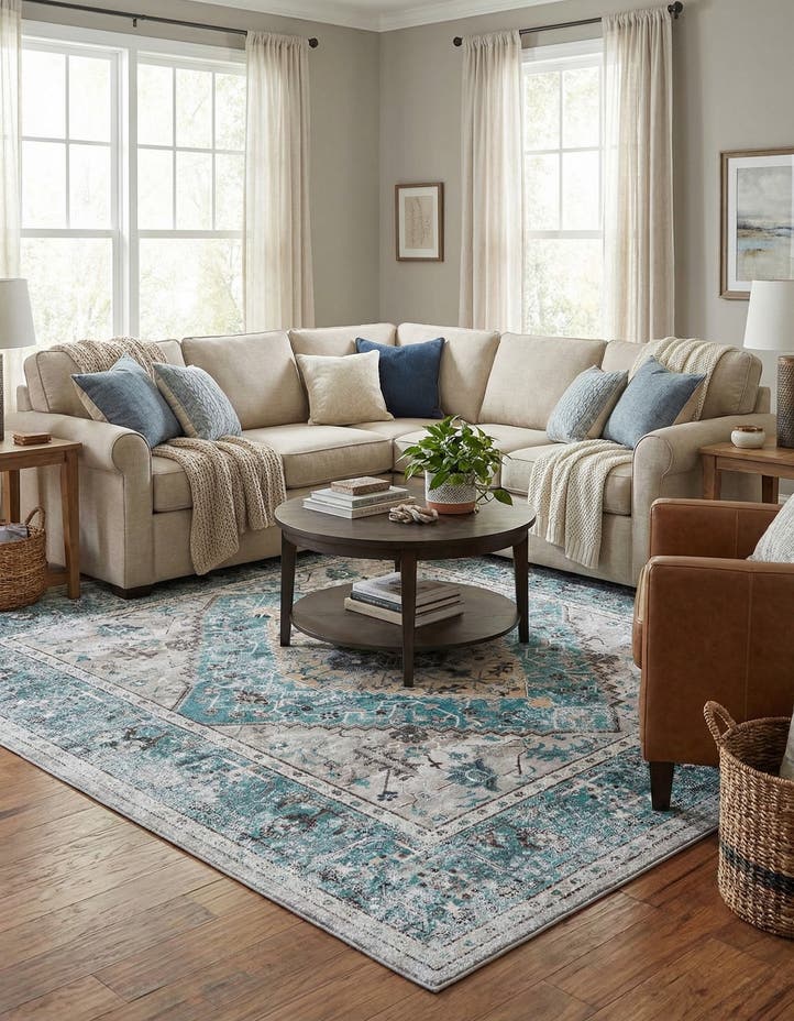 7' 10 x 7' 10 Washable Yara Square Rug