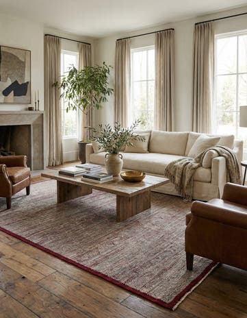 8' 6 x 10' 4 Hand Knotted Moroccan Wool Rug