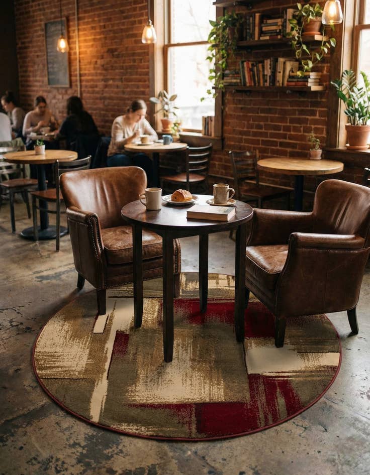 Detail image of  4' x 4' Cafe Round Rug