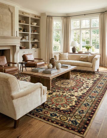 6' 7 x 10' 2 Hand Knotted Kazak Rug