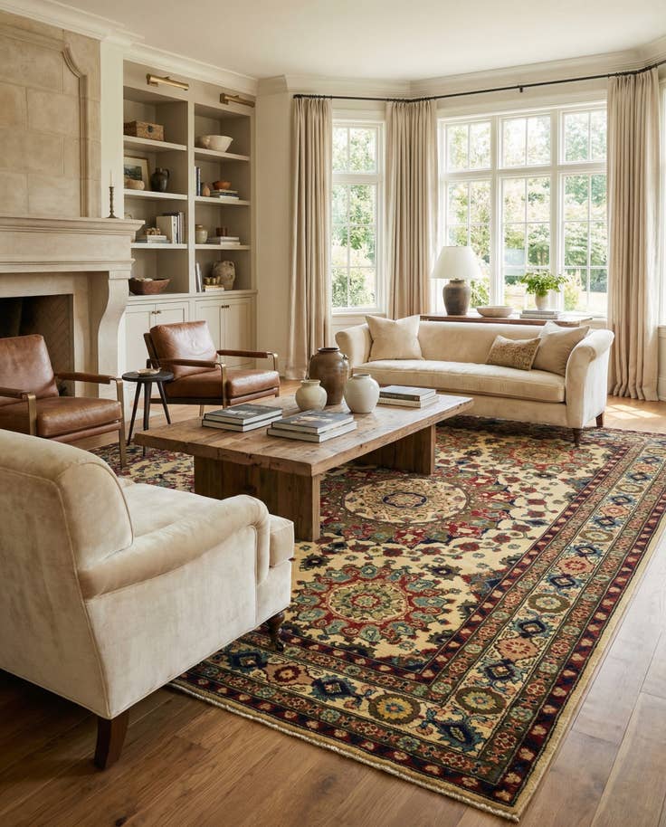 Detail image of 6' 7 x 10' 2 Hand Knotted Kazak Rug