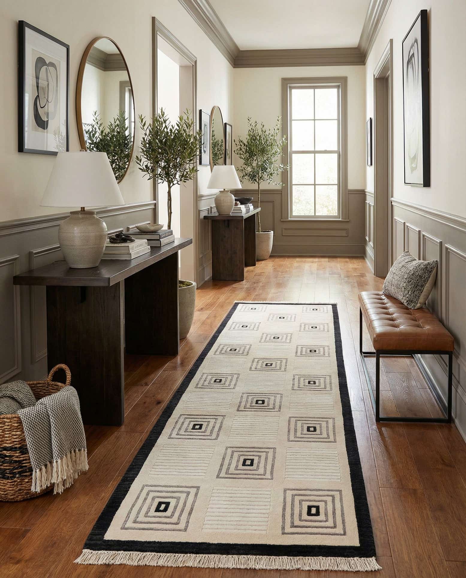 2' 7 x 9' 10 Hand Knotted Darya Wool Runner Rug
