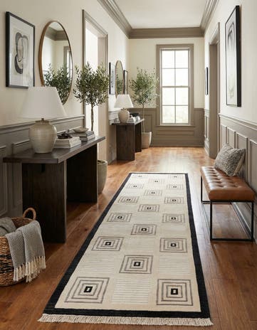 2' 7 x 9' 10 Hand Knotted Darya Wool Runner Rug