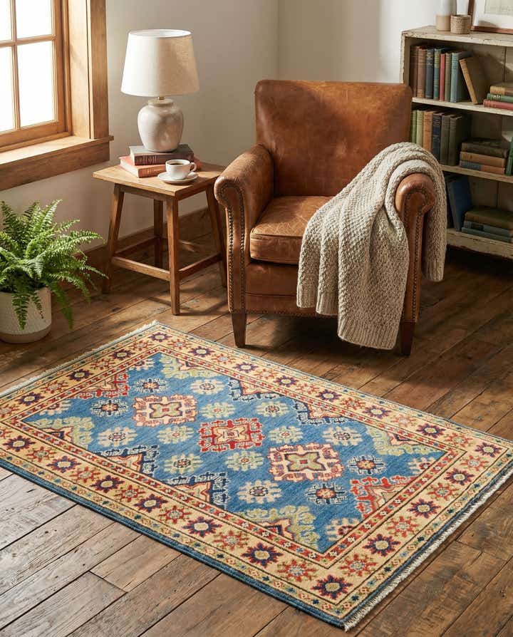 2' 7 x 4' 1 Hand Knotted Kazak Rug