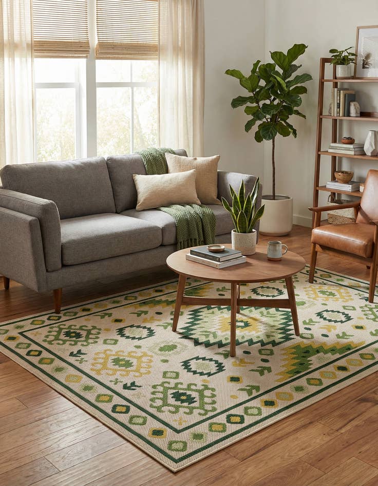 Detail image of 6' x 9'  Washable Baja Indoor / Outdoor Rug