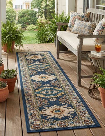2' x 8' Easy-Clean Baja Indoor / Outdoor Runner Rug