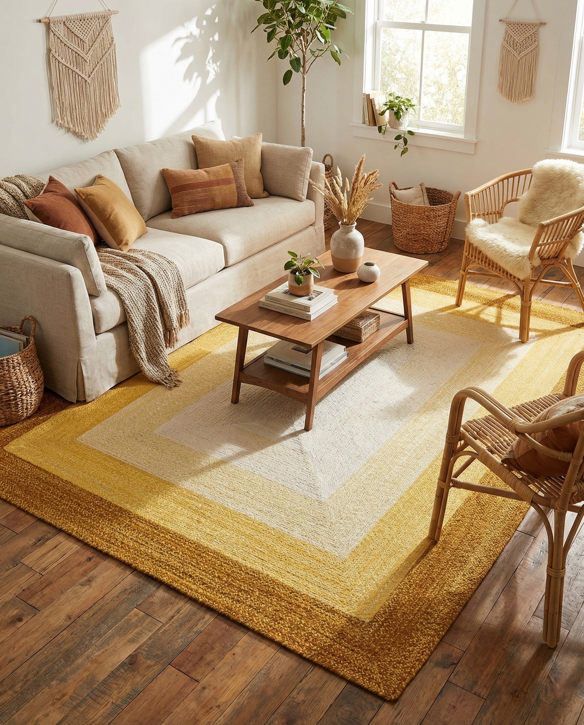  7' 10 x 10'  Hand Hand Braided Wool Rug