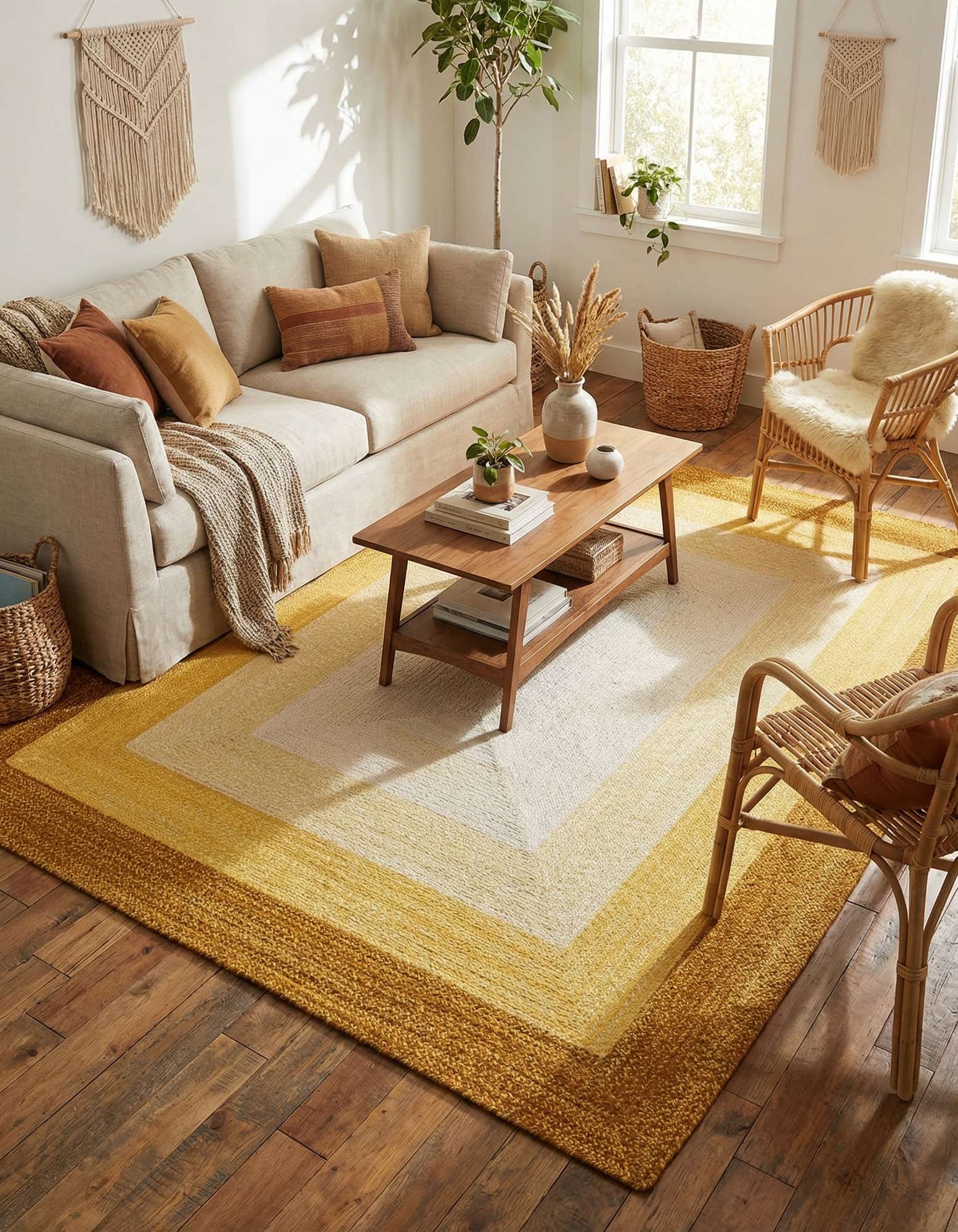 7' 10 x 10' Handmade Hand Braided Wool Rug