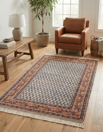 3' x 5' 4 Hand Knotted Mir Wool Rug