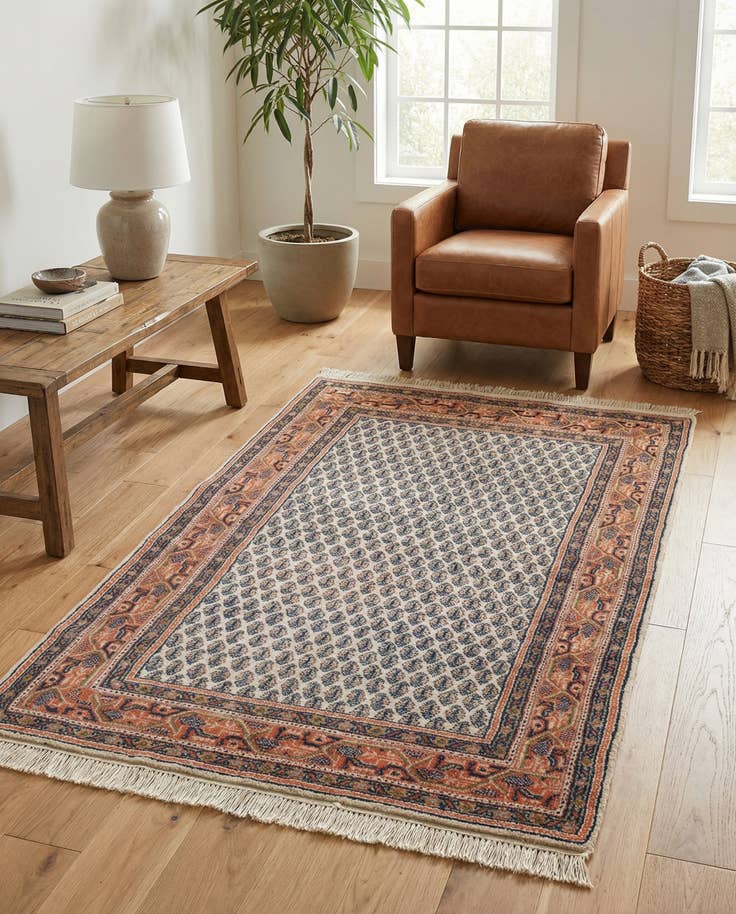 Detail image of 3' x 5' 4 Hand Knotted Mir Wool Rug