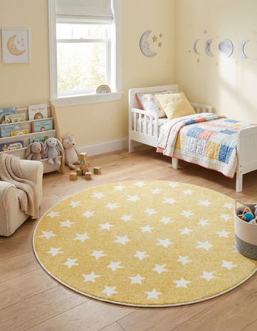 5' x 5' Whimsy Kids Round Rug
