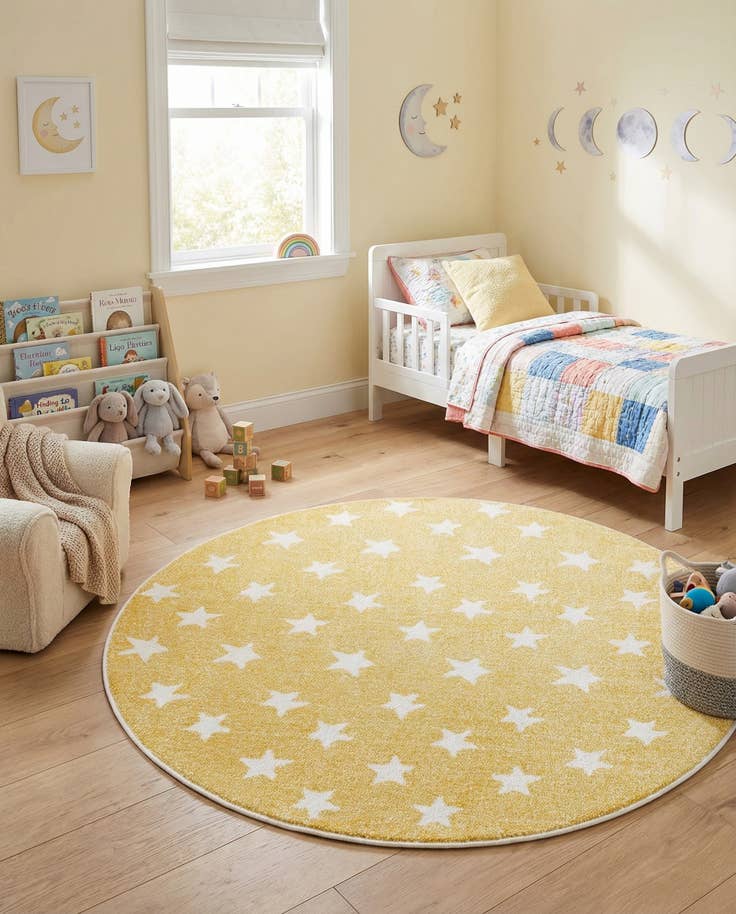 Detail image of 5' x 5' Whimsy Kids Round Rug