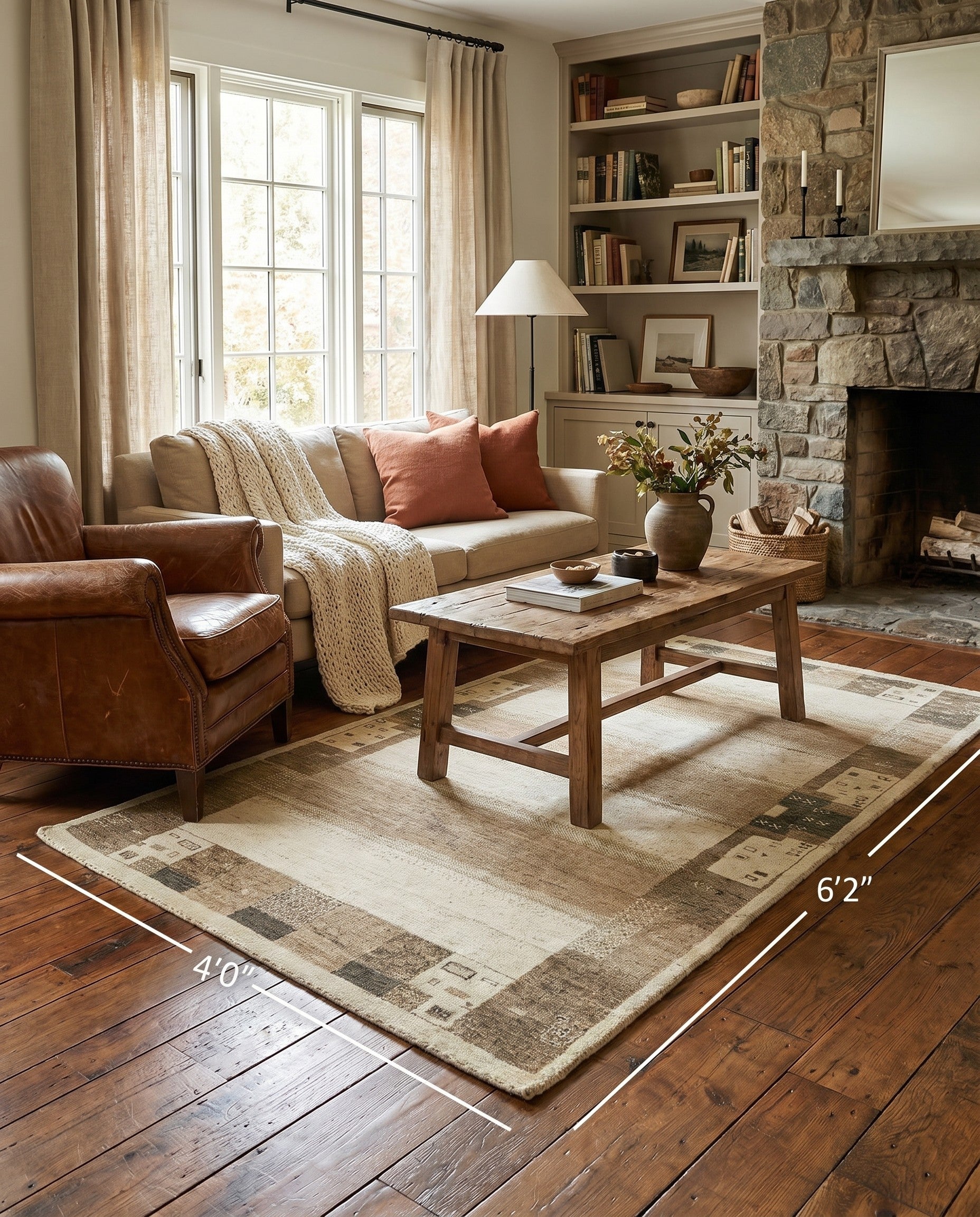 4' x 6' 2 Hand Knotted Kashkuli Gabbeh Wool Rug
