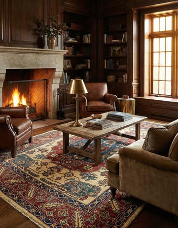 6' x 7' 8 Hand Knotted Kazak Rug