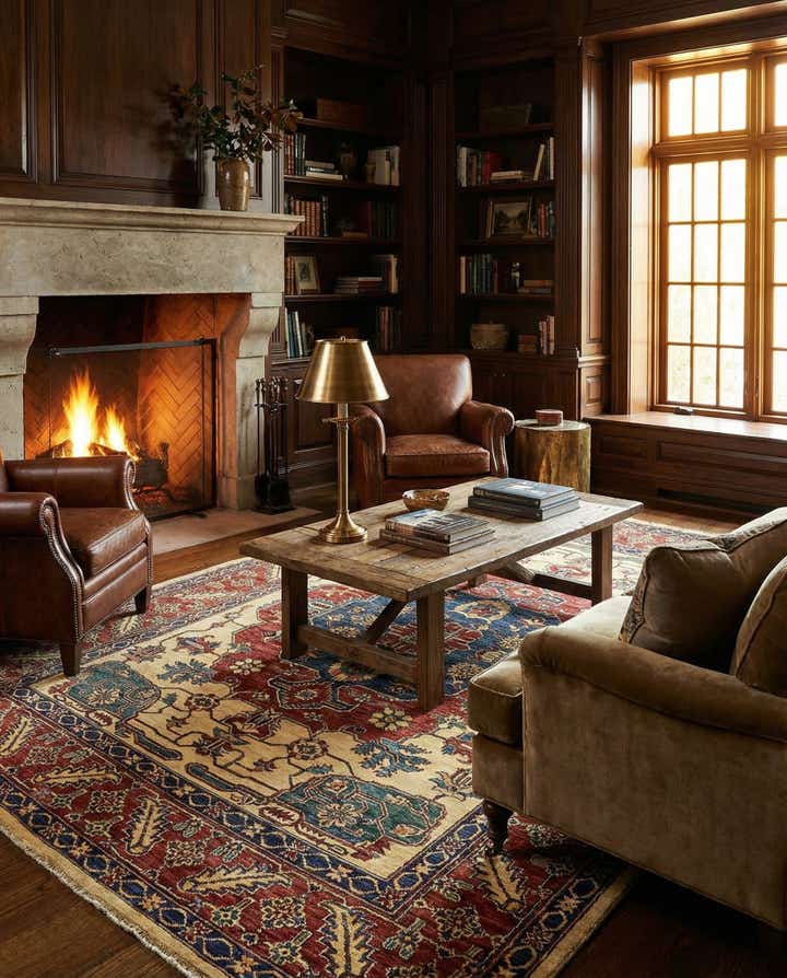 6' x 7' 8 Hand Knotted Kazak Rug