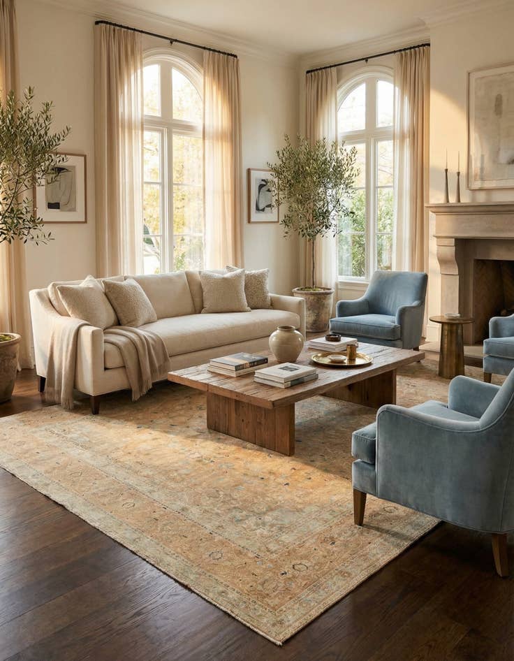 Detail image of 9' x 12' 8  Hand Knotted Ultra Vintage Persian Wool Rug