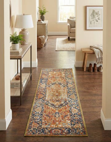 2' x 6' Easy-Clean Traditional Indoor / Outdoor Runner Rug