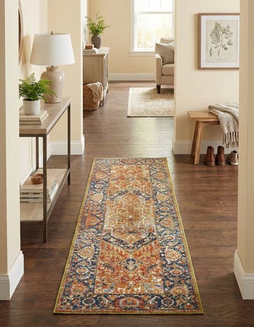 2' x 6' Easy-Clean Traditional Indoor / Outdoor Runner Rug
