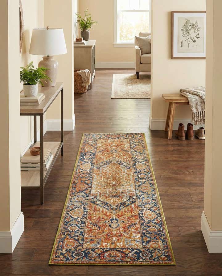 2' x 6' Easy-Clean Traditional Indoor / Outdoor Runner Rug