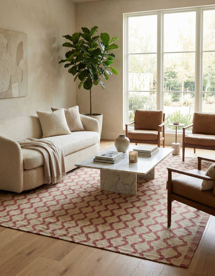 Detail image of 8' 8 x 9' 3  Hand Woven Kilim Modern Wool Square Rug