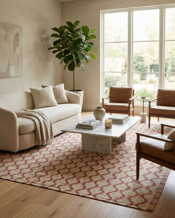 8' 8 x 9' 3 Hand Woven Kilim Modern Wool Square Rug