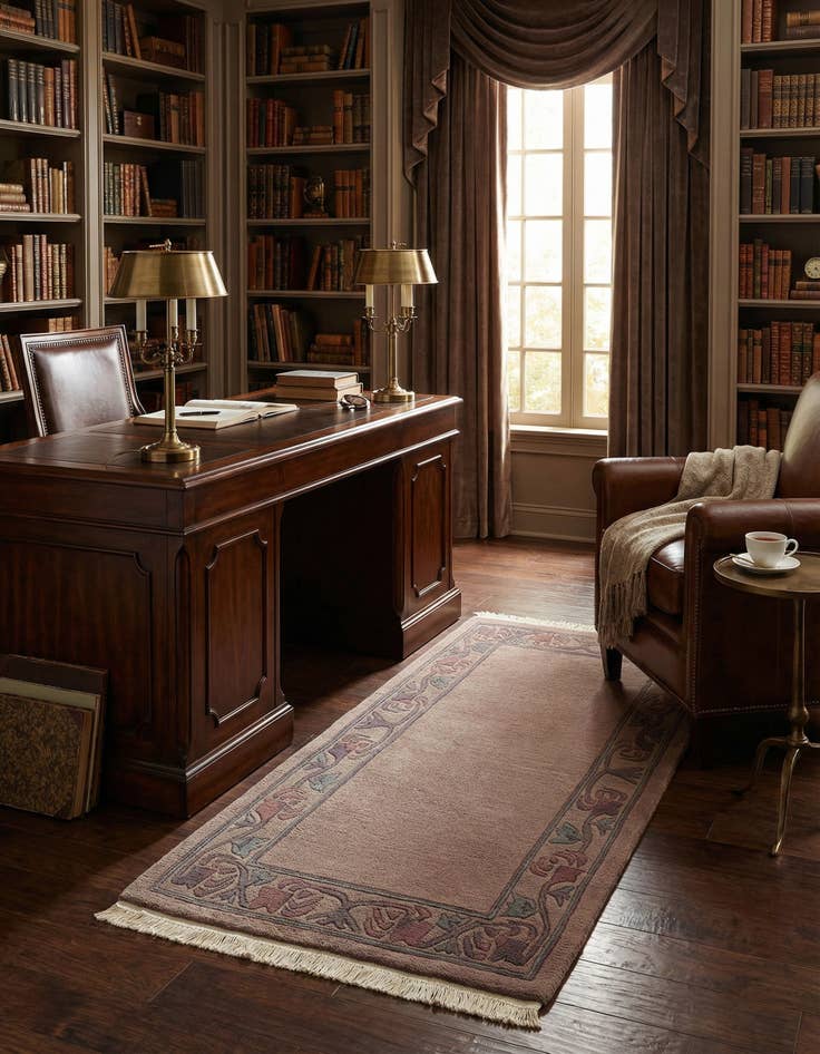 Detail image of 2' 5 x 4' 6 Hand Knotted Tibet Wool Rug