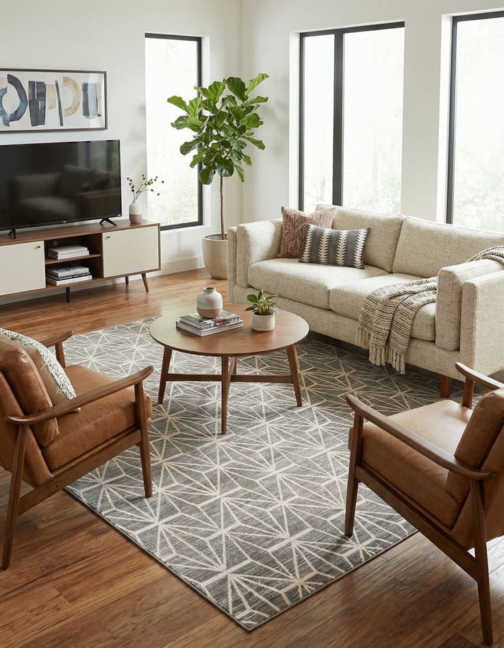 Detail image of Jill Zarin 7' 10 x 7' 10 Uptown Fifth Avenue Square Rug