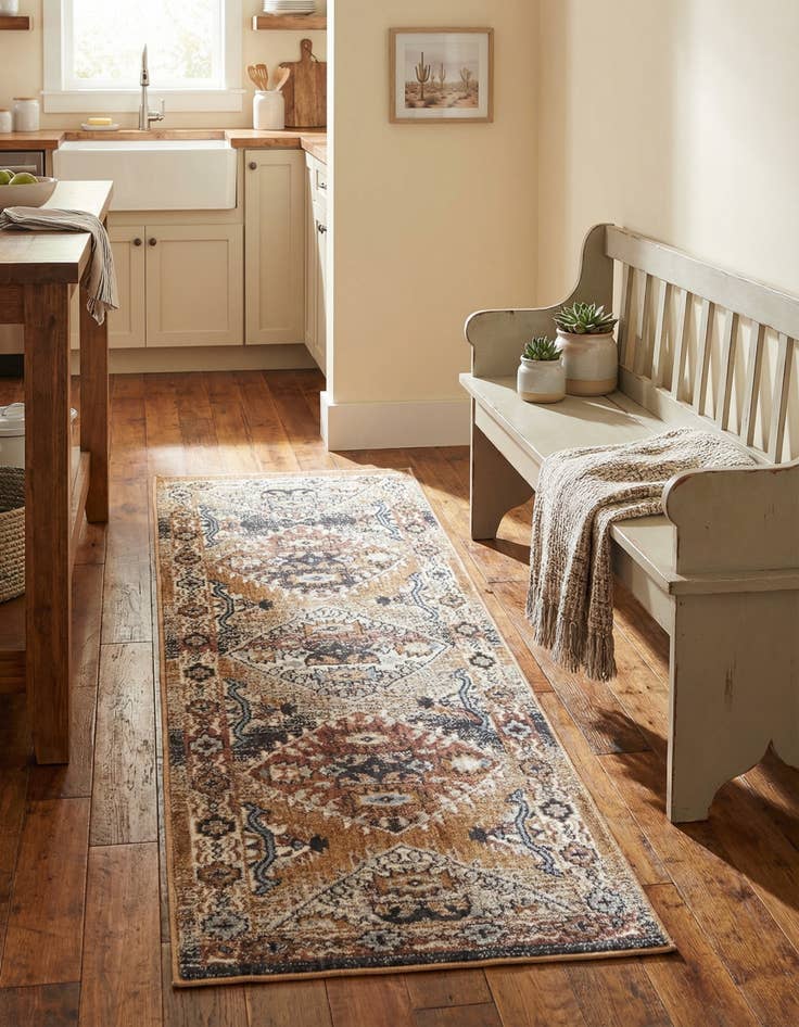 Detail image of  2' x 6' Eco Southwestern Runner Rug