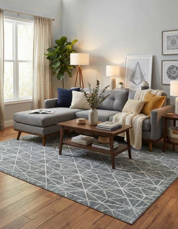 9' 10 x 14' Lattice Trellis Rug