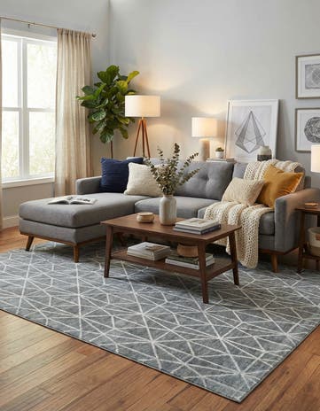9' 10 x 14' Lattice Trellis Rug
