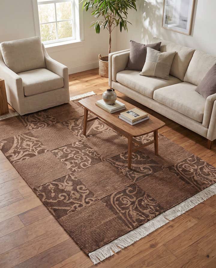 4' 2 x 6' 2 Hand Knotted Darya Wool Rug
