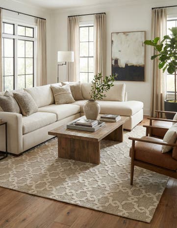 7' 7 x 9' 9 Hand Knotted Luna Rug