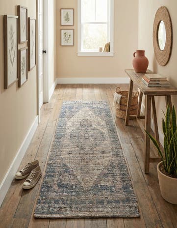 2' 2 x 8' Hand Woven Chenille Jute Runner Rug