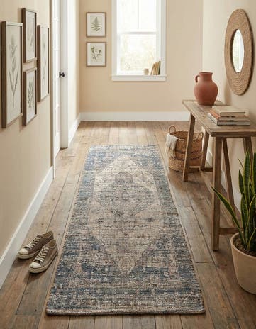 2' 2 x 8' Hand Woven Chenille Jute Runner Rug
