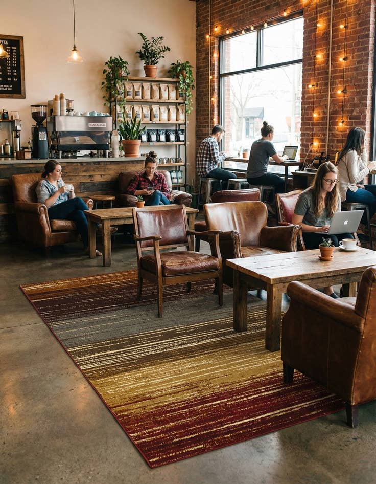 Detail image of 6' x 9' Coffee Shop Rug