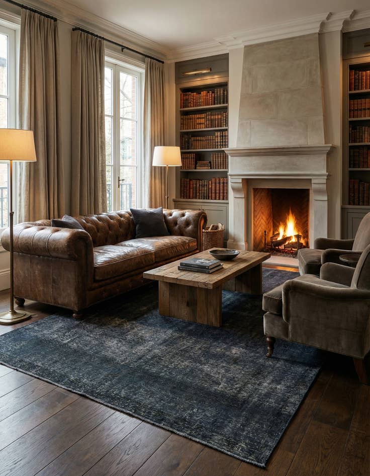 Detail image of 6' 7 x 9' 7  Hand Knotted Ultra Vintage Persian Wool Rug