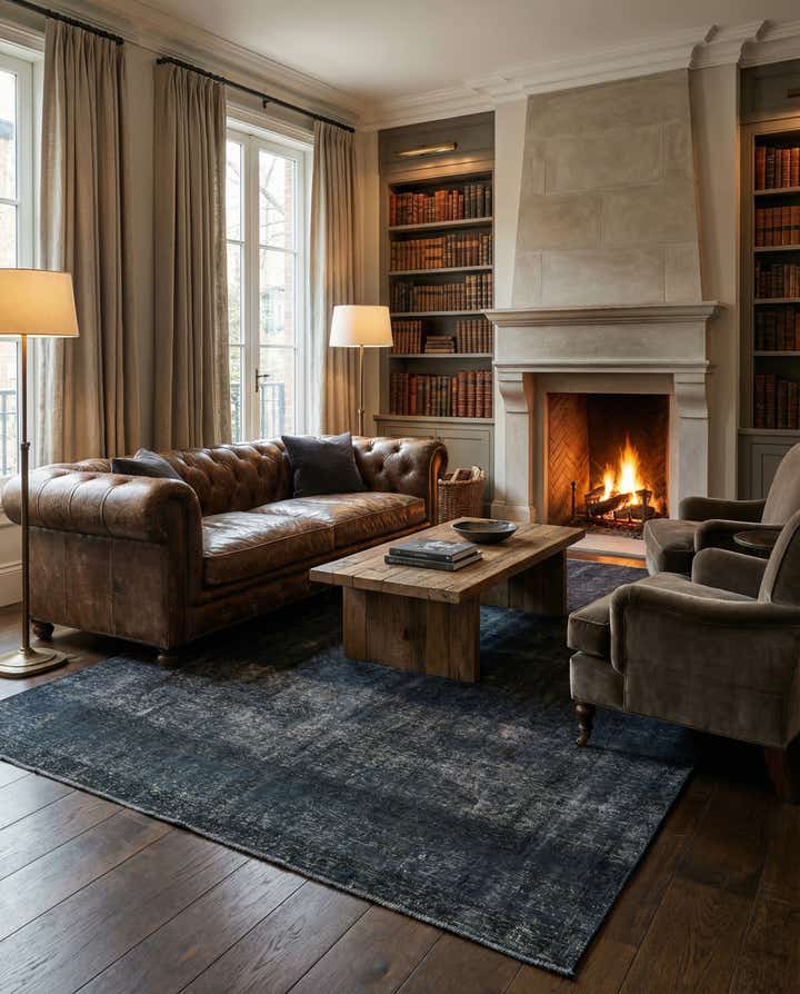 6' 7 x 9' 7 Hand Knotted Ultra Vintage Persian Wool Rug