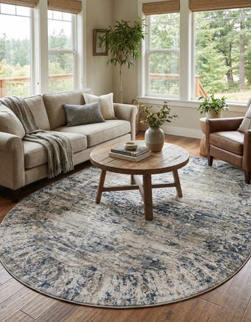 Gray Oregon Oval Rug