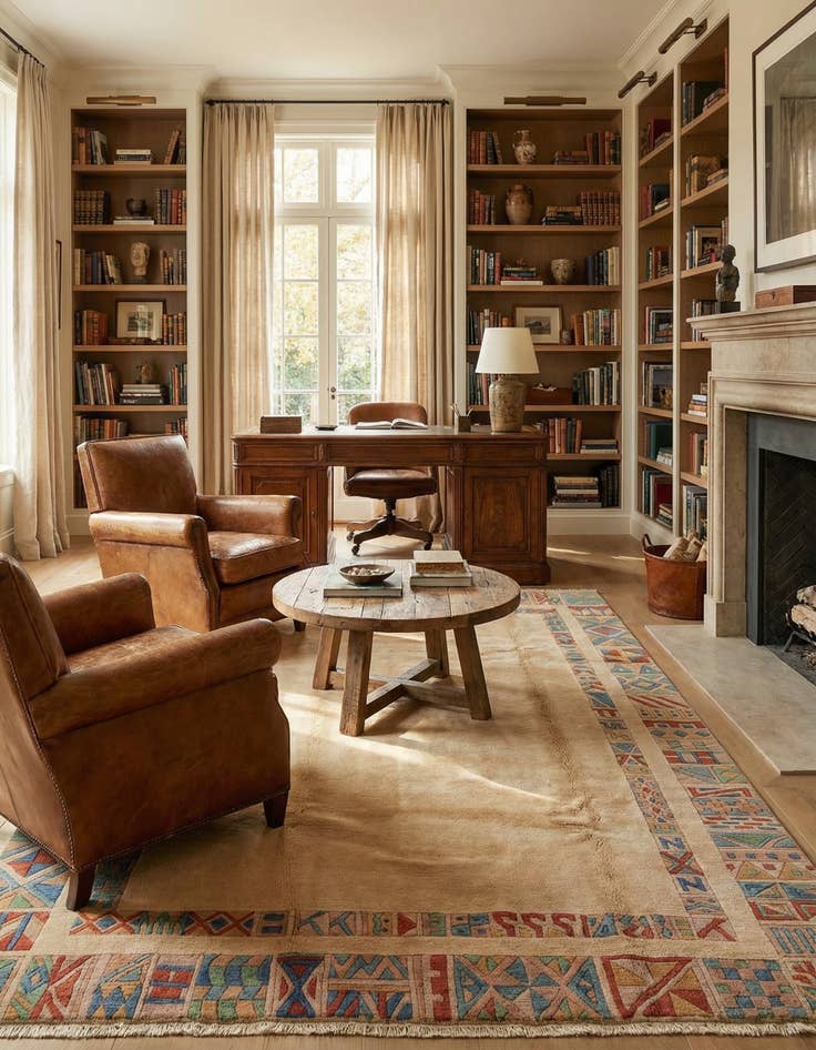 Detail image of  6' 6 x 9' 5  Hand Knotted Tibet Wool Rug