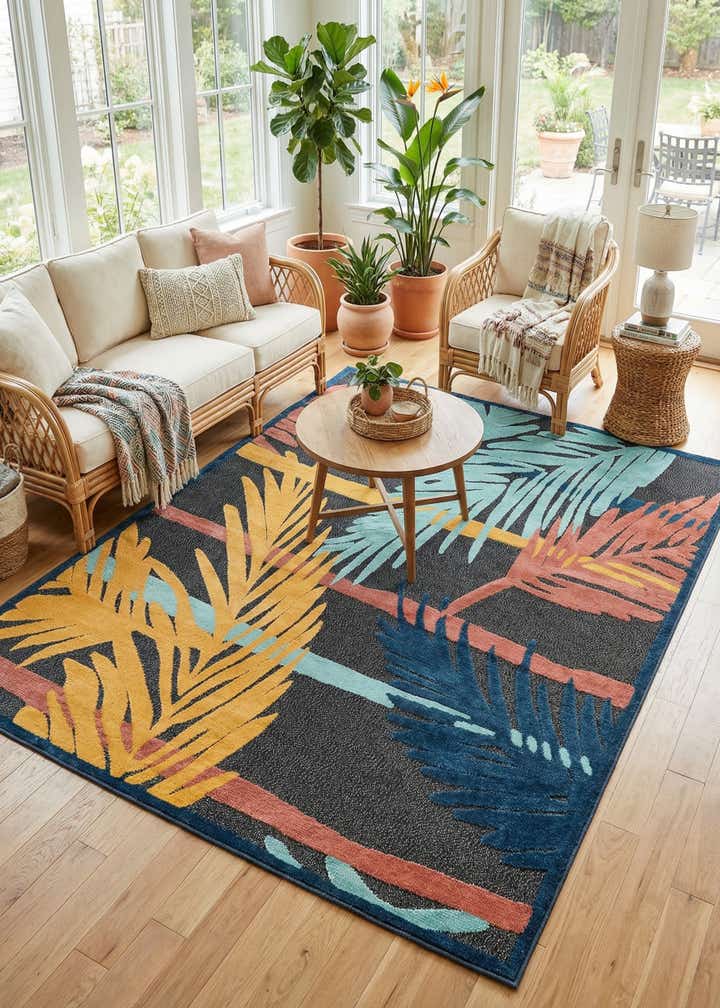 7' 10 x 10' Easy-Clean Belize Indoor / Outdoor Rug
