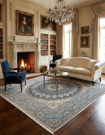 8' 6 x 8' 6 Nain Square Rug