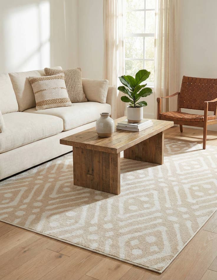 Detail image of 4' x 6'  Washable Sabrina Soto Ella Indoor / Outdoor Rug