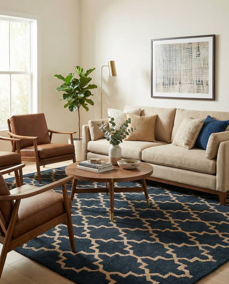 Detail image of 5' x 8' Luna Wool Rug