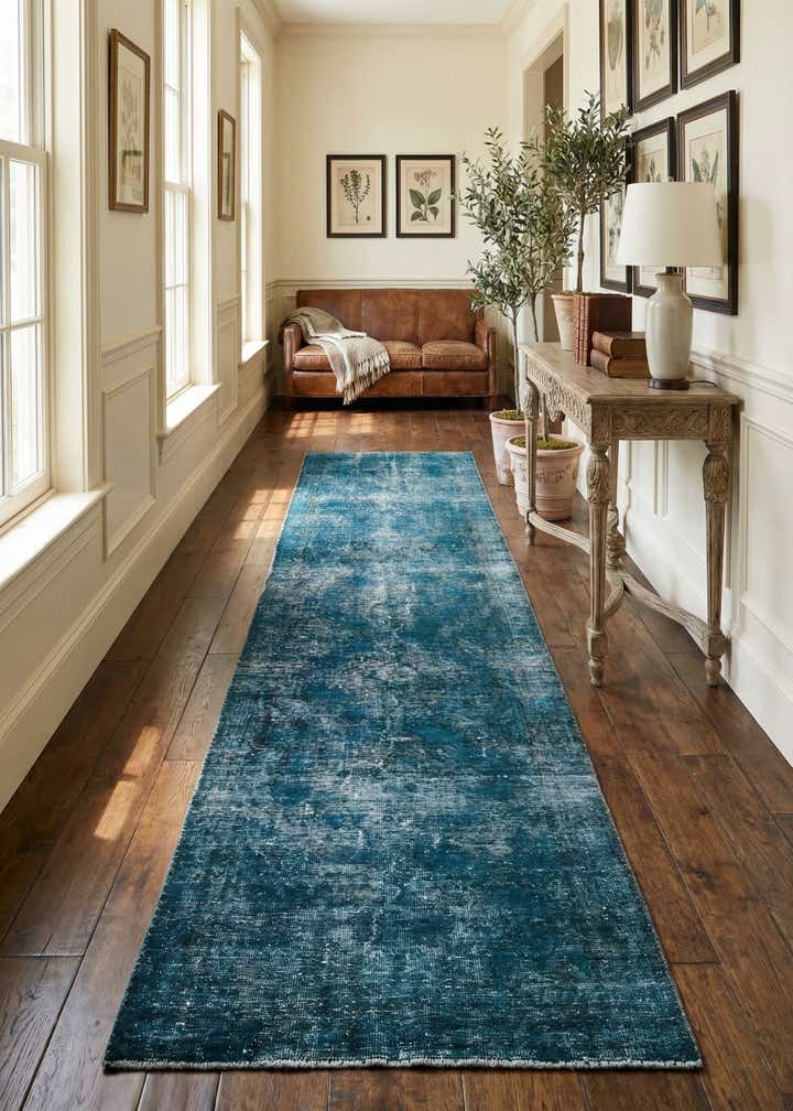 3' 1 x 12' 8 Hand Knotted Ultra Vintage Persian Wool Runner Rug