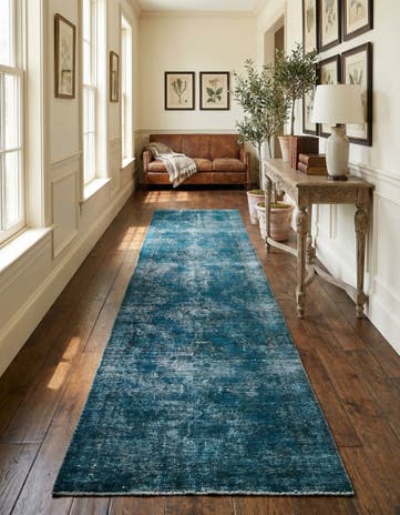 3' 1 x 12' 8 Hand Knotted Ultra Vintage Persian Wool Runner Rug