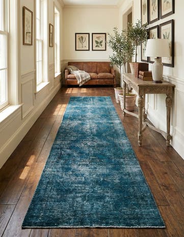 3' 1 x 12' 8 Hand Knotted Ultra Vintage Persian Wool Runner Rug